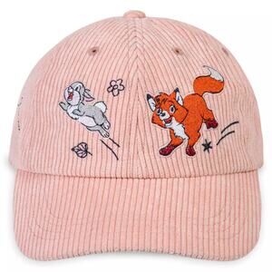 Disney Parks Baseball Cap Critter Chaos Pink Corduroy One Size